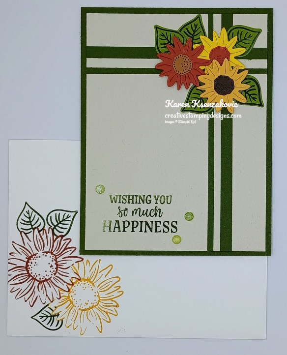 Stampin' Up! Radiant Sunflowers Happiness 6 creativestampingdesigns.com