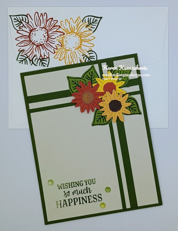Stampin' Up! Radiant Sunflowers Happiness 7 creativestampingdesigns.com