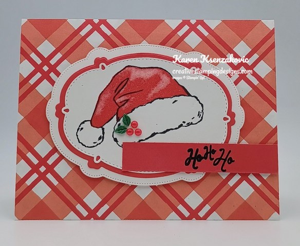 Stampin' Up! Santa Hat HoHoHo2 creativestampingdesigns.com
