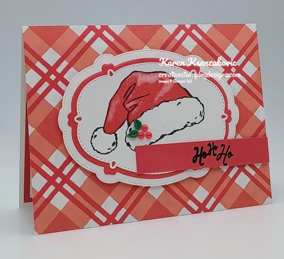 Stampin' Up! Santa Hat HoHoHo3 creativestampingdesigns.com