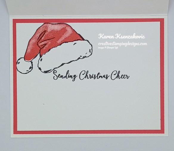 Stampin' Up! Santa Hat HoHoHo5 creativestampingdesigns.com