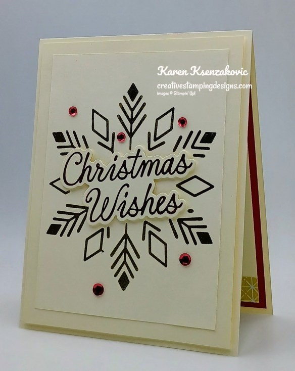 Stampin' Up! A Christmas Wish CAS 4 creativestampingdesigns.com