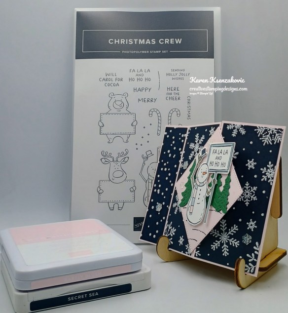 Stampin' Up! Christmas Crew Fun Fold 1 creativestampingdesigns.com