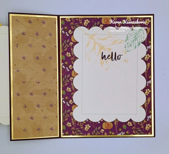 Stampin' Up! Elegant Leaves Fun Fold 5 creativestampingdesigns.com