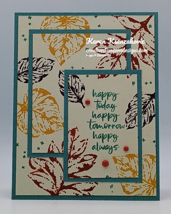 Stampin' Up! Elegant Leaves Triple Time 2 creativestampingdesigns.com