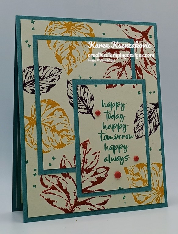 Stampin' Up! Elegant Leaves Triple Time 3 creativestampingdesigns.com
