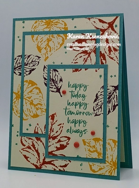 Stampin' Up! Elegant Leaves Triple Time 4 creativestampingdesigns.com