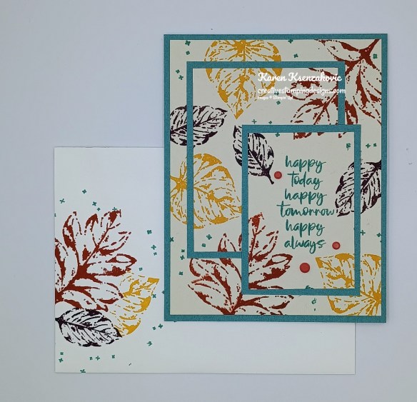 Stampin' Up! Elegant Leaves Triple Time 6 creativestampingdesigns.com