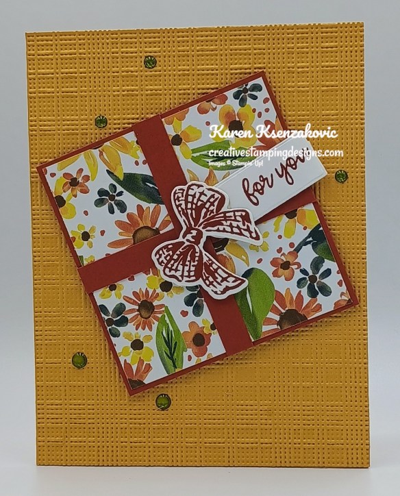 Stampin' Up! Elegantly Wrapped Gift 2 creativestampingdesigns.com