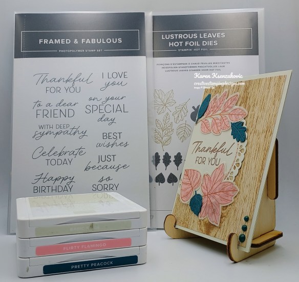 Stampin' Up! Framed & Fabulous Lustrous Leaves 1 creativestampingdesigns.com
