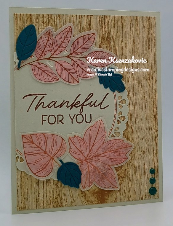 Stampin' Up! Framed & Fabulous Lustrous Leaves 3 creativestampingdesigns.com