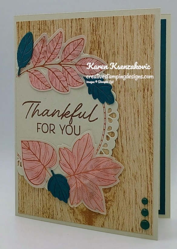 Stampin' Up! Framed & Fabulous Lustrous Leaves 4 creativestampingdesigns.com