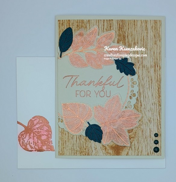 Stampin' Up! Framed & Fabulous Lustrous Leaves 6 creativestampingdesigns.com