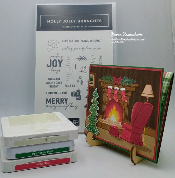 Stampin' Up! Holly Jolly Branches Fun Fold 1 cretivestampingdesigns.com
