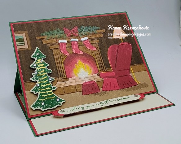 Stampin' Up! Holly Jolly Branches Fun Fold 3 cretivestampingdesigns.com