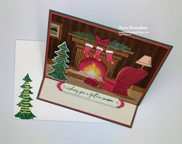 Stampin' Up! Holly Jolly Branches Fun Fold 6 cretivestampingdesigns.com