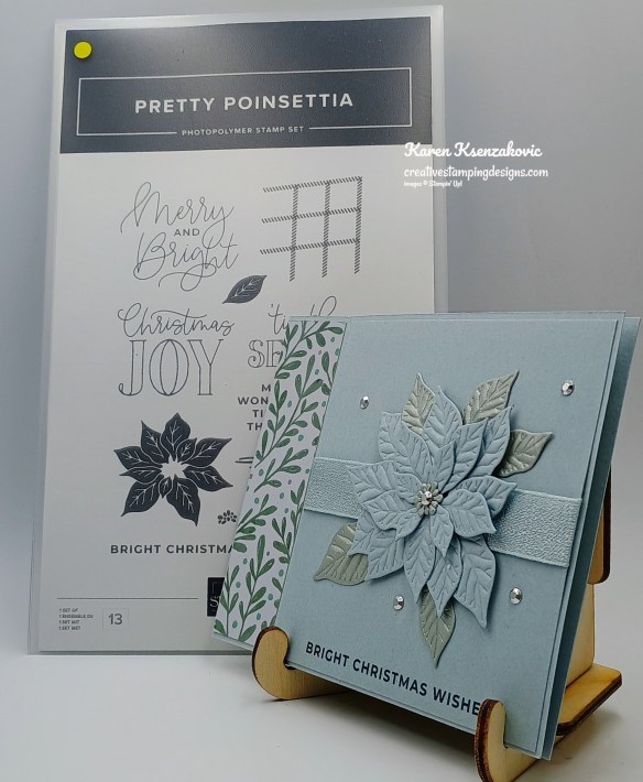 Stampin' Up! Pretty Poinsettia Fun Fold 1 creativestampingdesigns.com