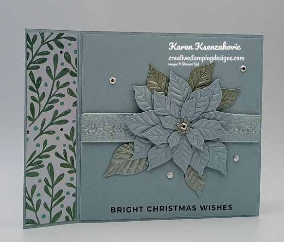 Stampin' Up! Pretty Poinsettia Fun Fold 4 creativestampingdesigns.com