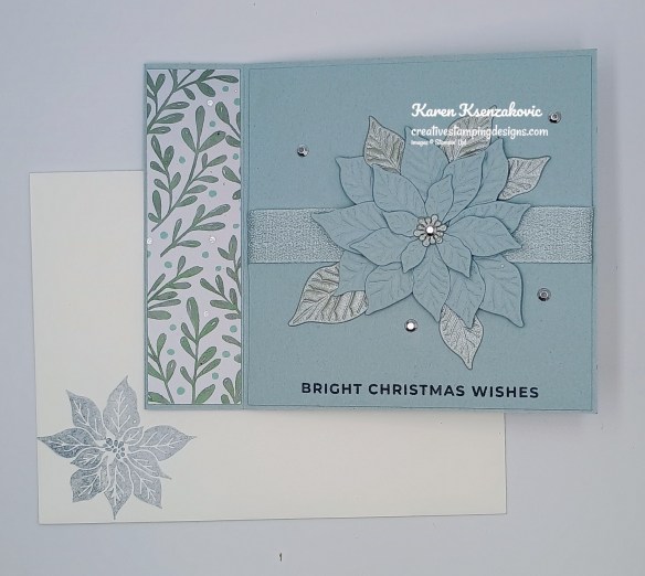 Stampin' Up! Pretty Poinsettia Fun Fold 6 creativestampingdesigns.com