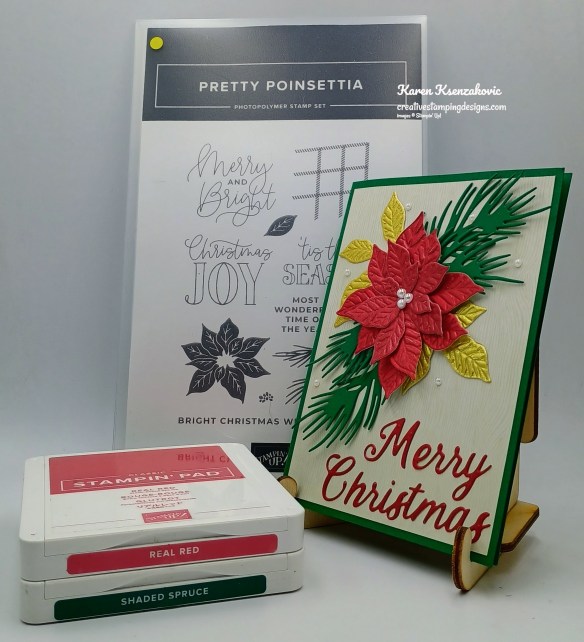 Stampin' Up! Pretty Poinsettia in Metallic 1 creativestampingdesigns.com