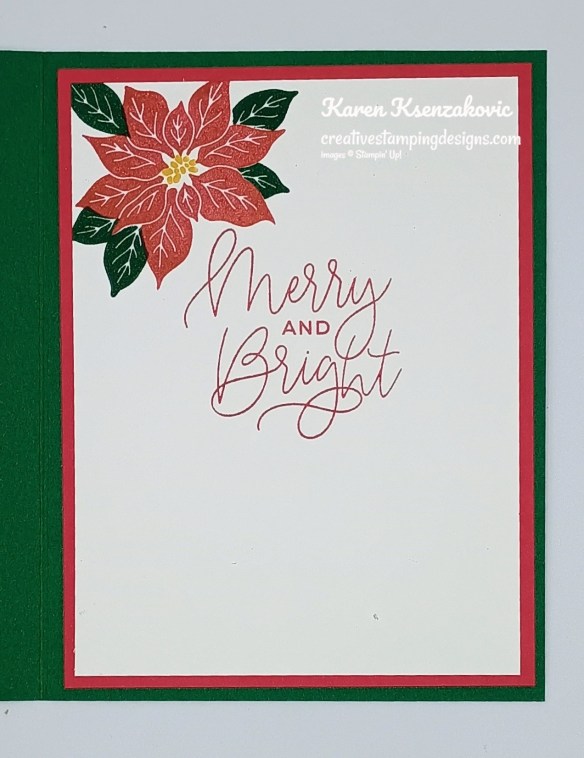 Stampin' Up! Pretty Poinsettia in Metallic 5 creativestampingdesigns.com