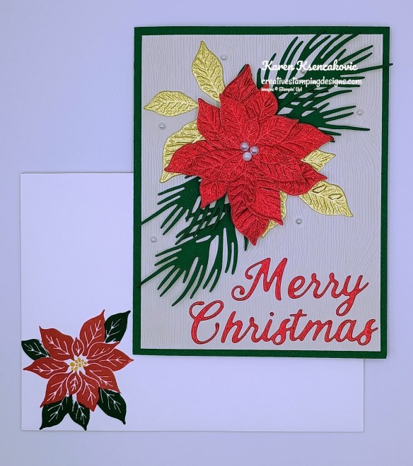 Stampin' Up! Pretty Poinsettia in Metallic 6 creativestampingdesigns.com