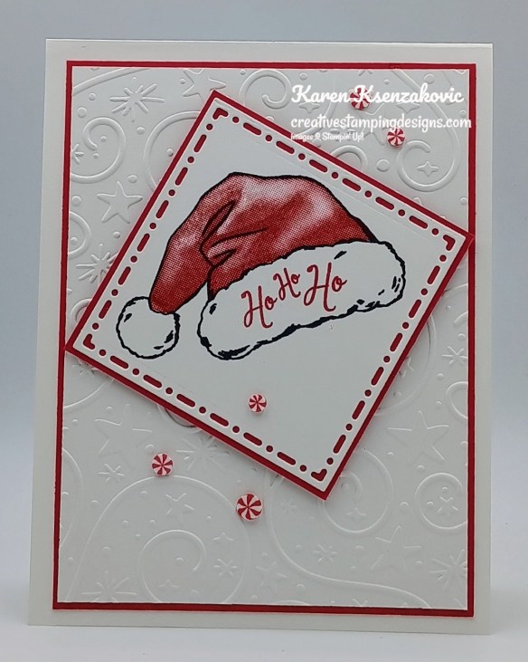 Stampin' Up! Santa Hat HoHoHo 2 creativestampingdesigns.com