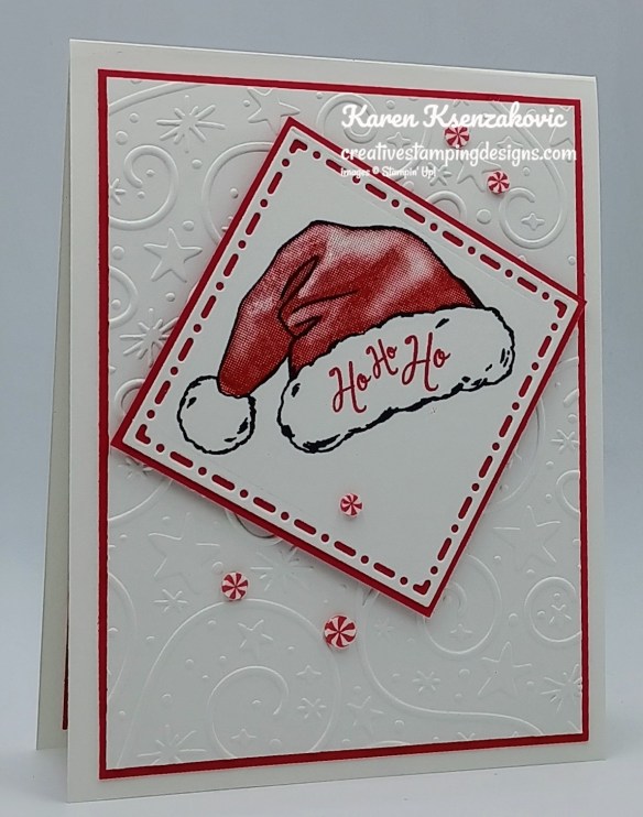 Stampin' Up! Santa Hat HoHoHo 3 creativestampingdesigns.com