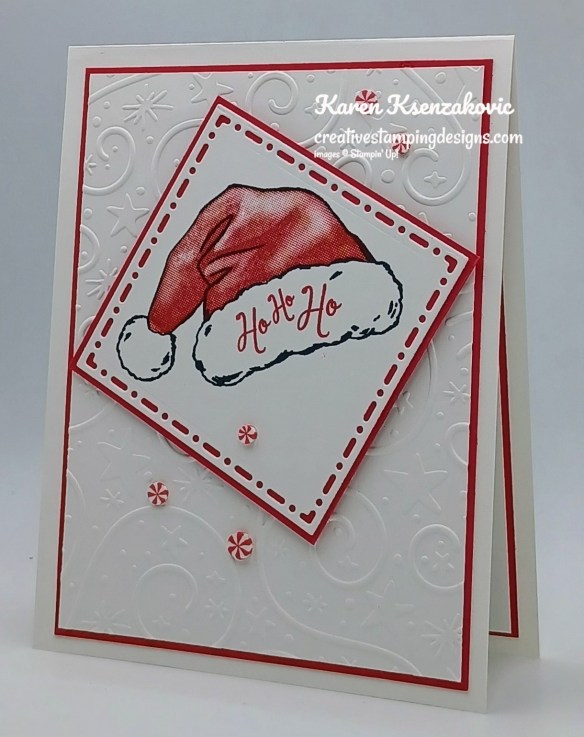 Stampin' Up! Santa Hat HoHoHo 4 creativestampingdesigns.com