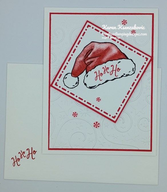 Stampin' Up! Santa Hat HoHoHo 6 creativestampingdesigns.com